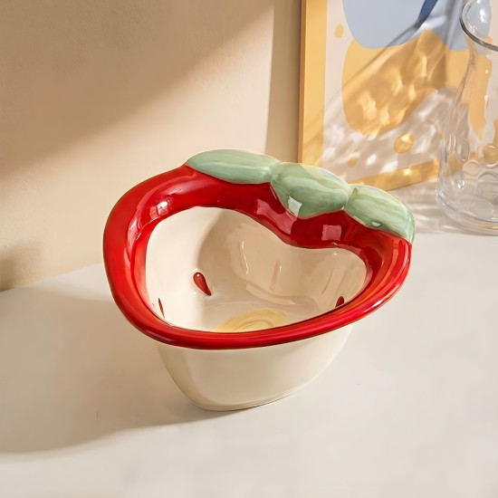 Strawberry Pattern Porcelain Bowl